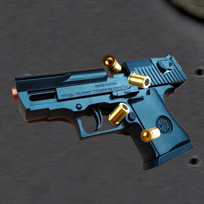 Mini Desert Eagle Toy Gun Continuous Firing Shell Throwing Education Gun Model Soft Bullet Launcher BlowBack Airsoft Pistol