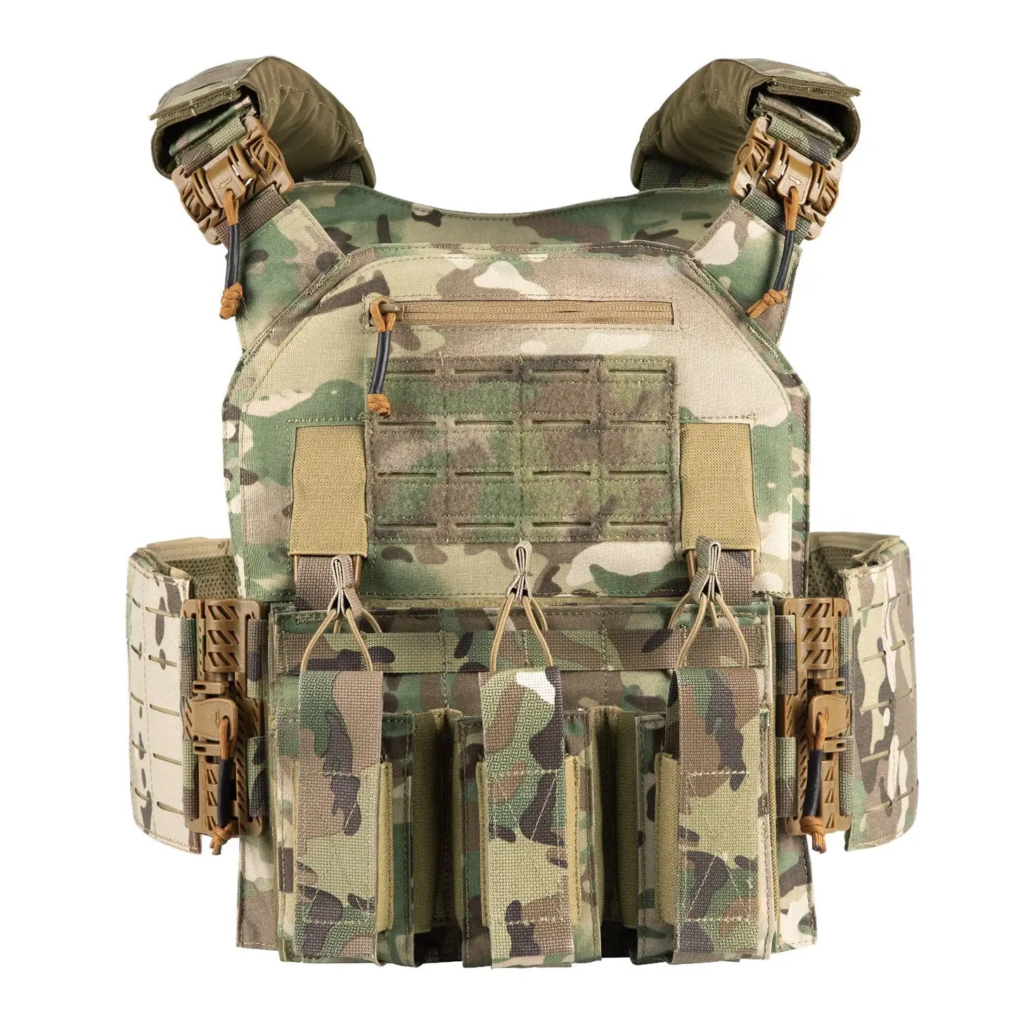 Tactical Plate Carrier Vest with Quick Release Function, with Mag Pouch 2.0 Lightweight Airsoft Vest Quick Release Equipment