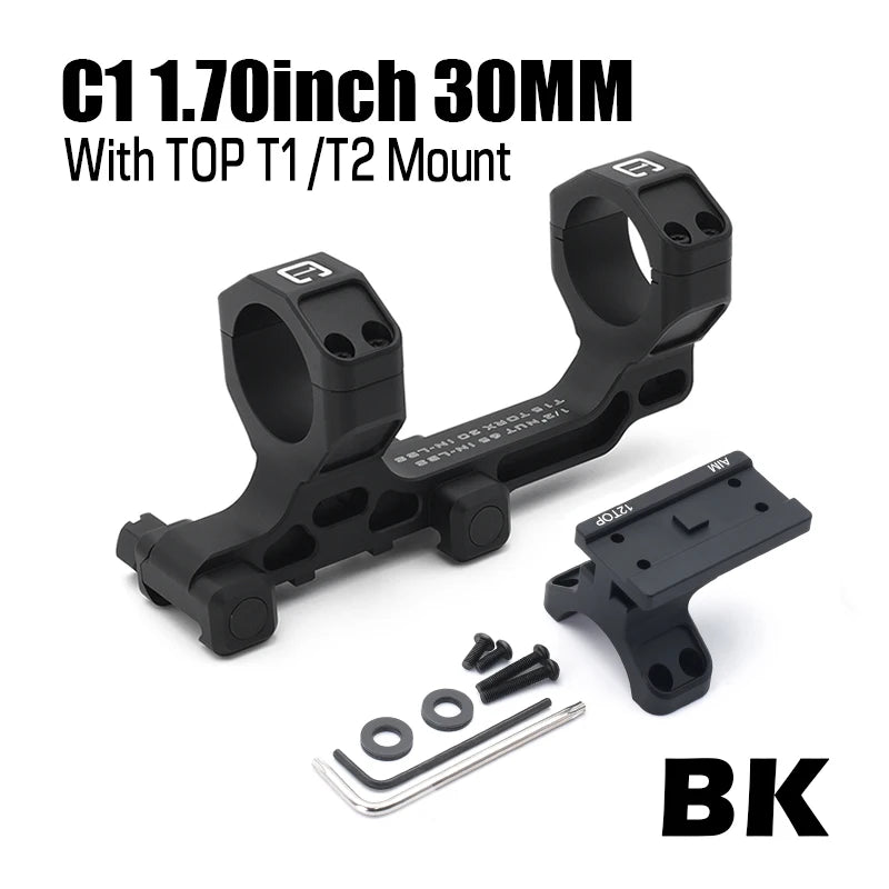 30mm Tube Airsoft Wargame Hunting Tactical C1 Modular Riflescope Mount 1.70/1.93inch with Offset Mounts