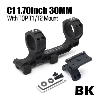 30mm Tube Airsoft Wargame Hunting Tactical C1 Modular Riflescope Mount 1.70/1.93inch with Offset Mounts
