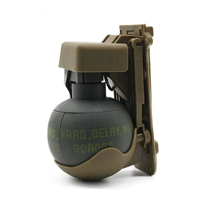 2 Pcs Tactical Grenade Model Toy, M67 Burst Grenade, Military Smoke Grenade Model, for Airsoft Paintball Hunting CS War Game