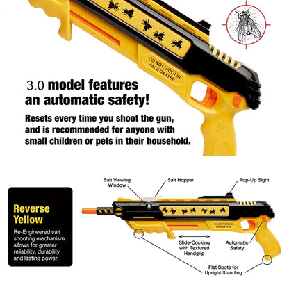 New Salt Gun Upgraded accurate Aiming Fly and Mosquito Killer Adult Simulation Toy Fly Killer Flie Shooting Game Plastic