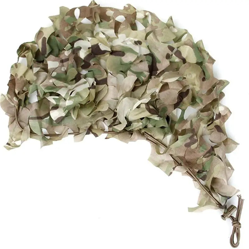 Multicam FAST Helmet Cover, Lightweight Laser Cutting Helmet Scrim Camouflage Net Cover, for Airsoft Paintball Hunting