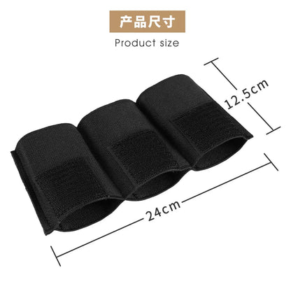AQzxdc MK4 Tactical Chest Mount AR Triple 5.56 Magazine Elastic Separator MK3 MK5 Double Hook Bellyband