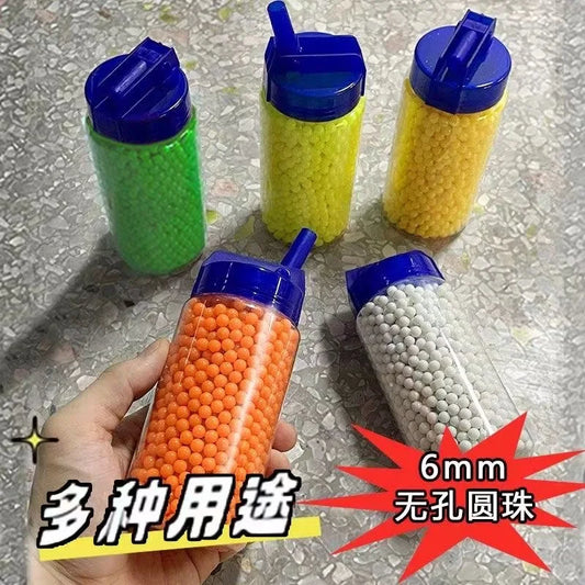 Toy Gun Plastic Bullet Children's Toy Plastic Bullet Solid Yellow Ball 6mm