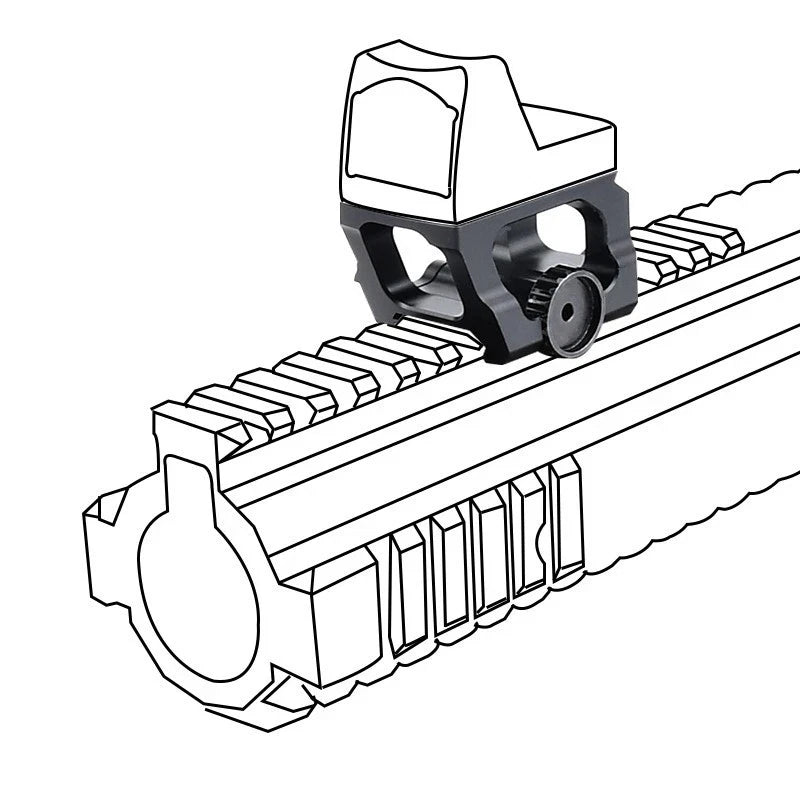 LEAP 04 1.54'' Tactical Metal RM06 Red Dot Sight Mount Installation of Riser Support Accessories 20mm Rail Mount Base