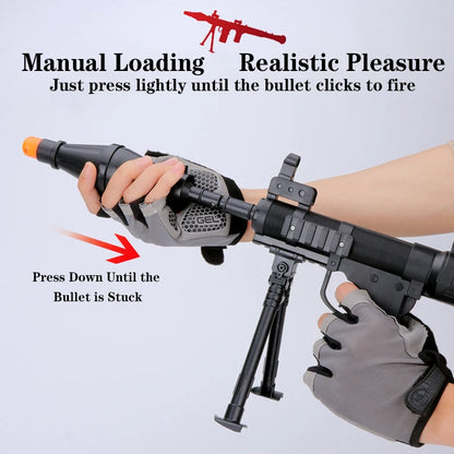 Tactical Grenade Model Plastic Bazooka RPG-7 Grenade Rocket Launcher Cosplay Props, Video Shooting Props, War Game Toys