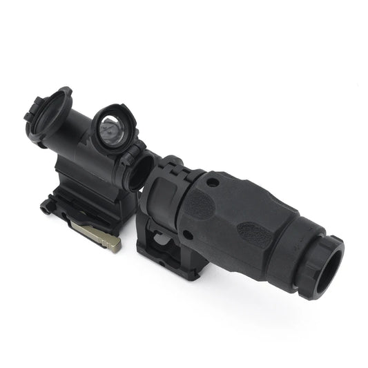 Evolution Gear Red Dot Sight M5S with 3XMAG Magnifier Unity and FTC Mounts High Optical Centerline Combo