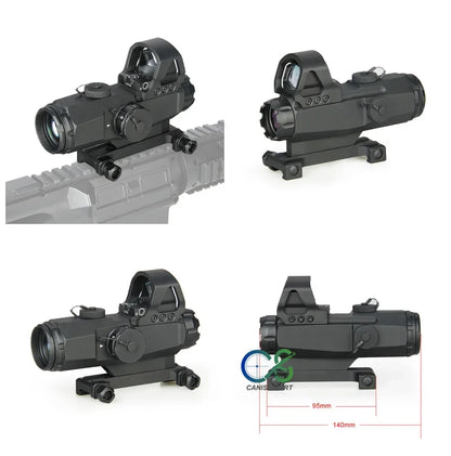PPT 3X Hunting Scope 3x Prism Tactical Sight with Ballistic CQ Reticle HAMR 4x24 Riflescope Sniper Scope Airsoft Air Guns 1-0309
