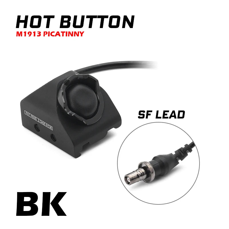 Tactical Hot Button Picatinny with SF Lead and Crane Lead for SF M300 M600 Flashlight and Laser with Original Markings