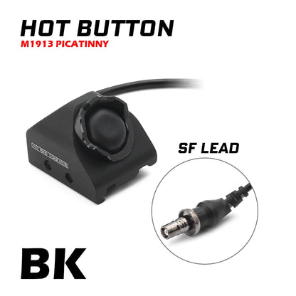 Tactical Hot Button Picatinny with SF Lead and Crane Lead for SF M300 M600 Flashlight and Laser with Original Markings