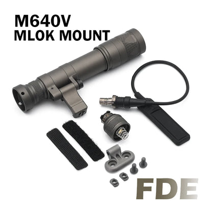 Tactical Airsoft SF M640 M640DF M340V Light Outdoor Rifle Flashlight Light LED Lanterna Fit 20mm Rail