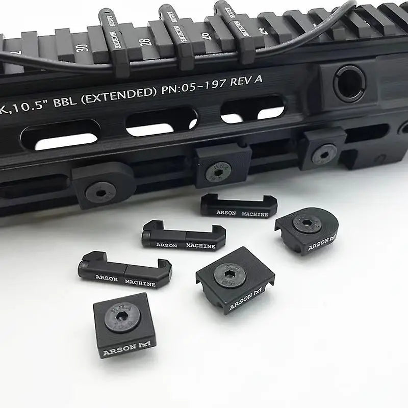 Tactical 3PCS Arson Machine Cable Management MLOK WireGuide System For M300 M600 PEQ DBAL-A2 Flashlight Switch Cable Clip