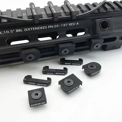 Tactical 3PCS Arson Machine Cable Management MLOK WireGuide System For M300 M600 PEQ DBAL-A2 Flashlight Switch Cable Clip