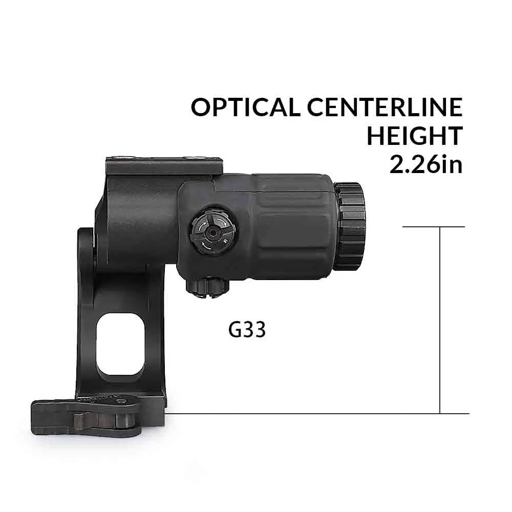 Hunting Accessories 2.26 Centerline Tactical Riser Scope Mount for 3x  Magnifier Scope gz240264