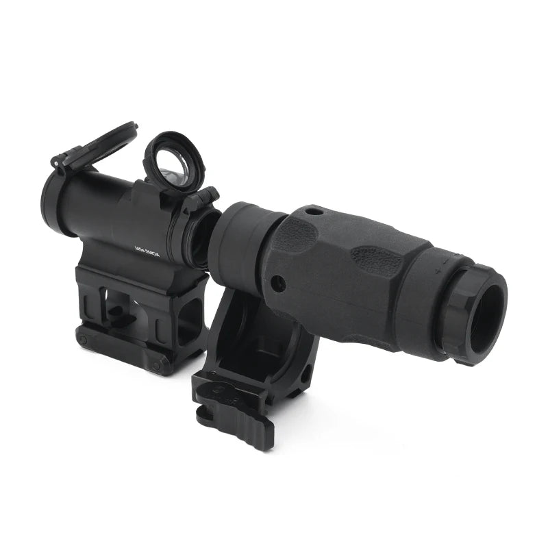 Evolution Gear Red Dot Sight M5S with 3XMAG Magnifier Unity and FTC Mounts High Optical Centerline Combo