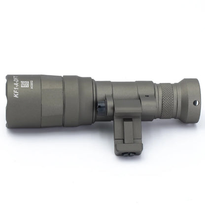 SOTAC M640DFT/M340DFT Tactical Flashlight Scout Light Turbo Spotlight Floodlight Version Fit 20mm Rail Airsoft Rifle Accessories