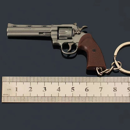1:3 Mini Revolver Pistol G17 Desert Eagle Model Detachable Alloy Toy Gun Keychain Pendant Ornaments For Adult Boys Gift