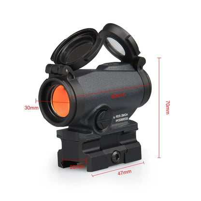 PPT Tactical 2MOA Red Dot Reflex Sight 1x20 Red Dot Sight with 1 inch Riser Mount Airsoft Hunting gs2-0136