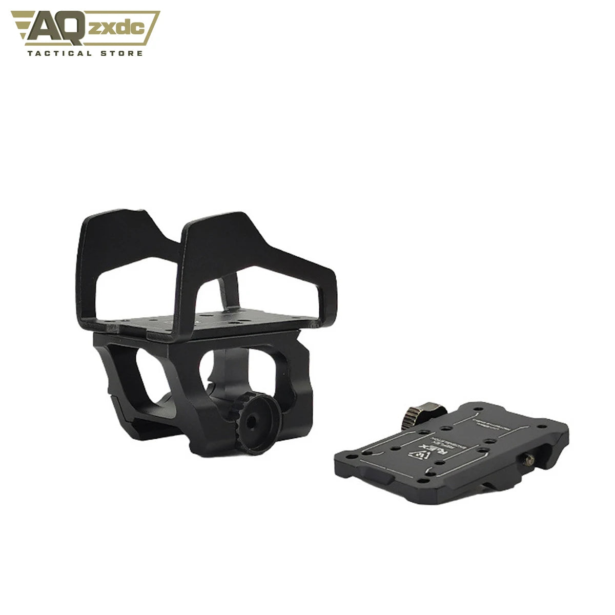 AQzxdc Tactical REX RMR Red Dot Reflex Sight Adjustable Mount Plate with SURF REX Mount, Fits 20mm Rail Rifle Gun