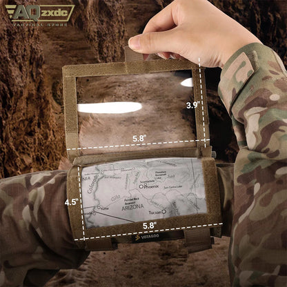 AQzxdc PTG Molle Tactical Map Bag Multi-functional Hanging Bag Accessories Fan Outdoor Sports Documents Bag