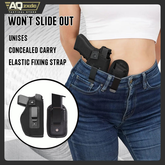Universal Right and Left Handed IWB Belt Holster with Mag Pouch OEM Customizable Concealed Carry Tool Holsters for Men and Women