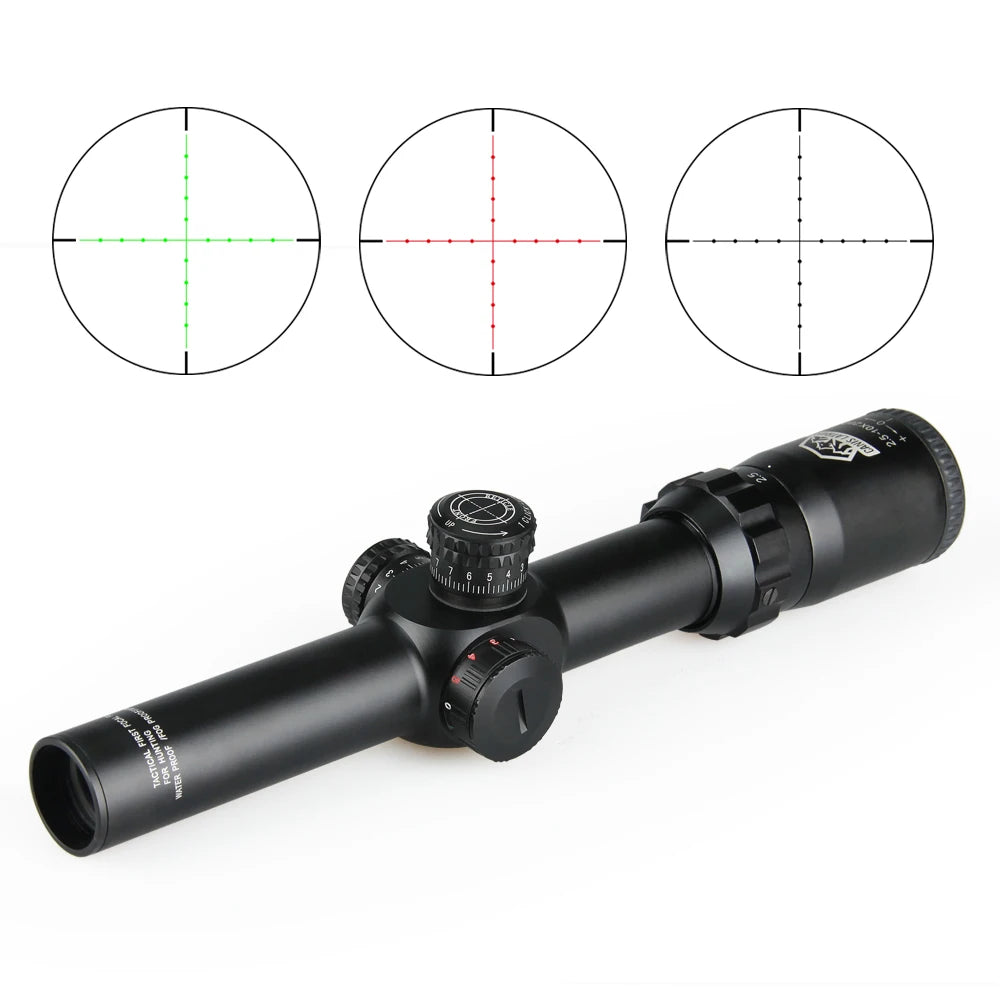 Hunting Rifle Scope Canis Latrans 2.5-10X26 FFP Magnifier Riflescope Shooting Opticl Sight Hunting Red Green Illuminated 1-0253