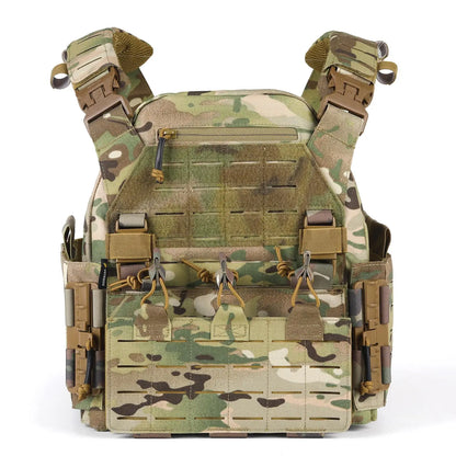 AQzxdc Tactical Equipment Fast Release Outdoor Training Chalecos Molle Combat Body Protection Plate Carrier Tactical Vest