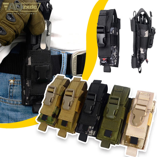 Multifunction Tactical Magazine Pouch Baton Tool Bags Molle Tactical Pouches Mag Holster Buckle for Tactical Vest Combat Belt