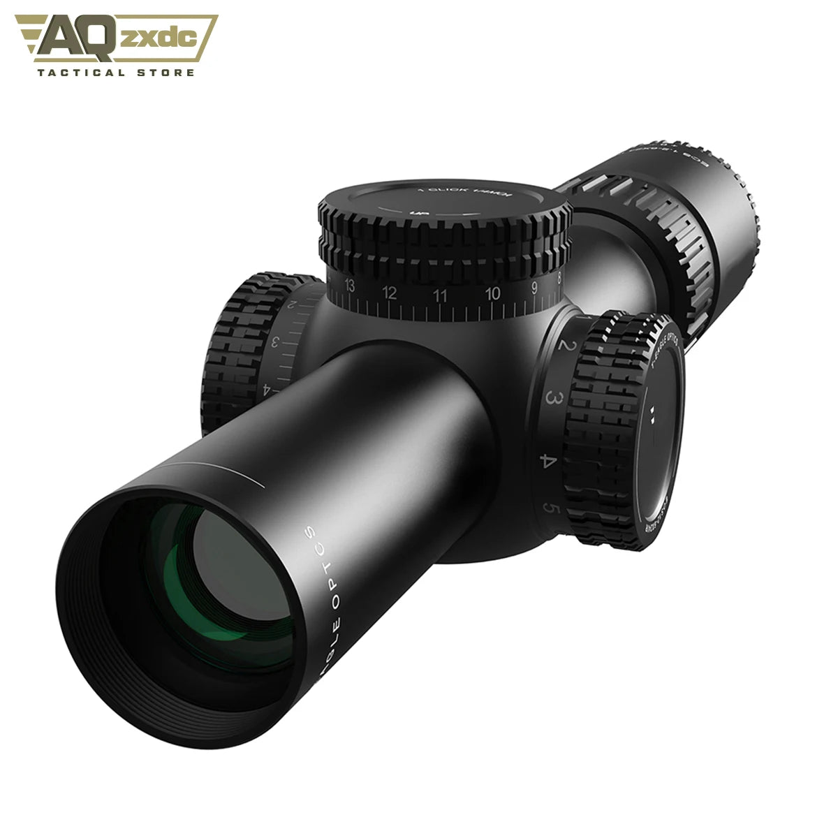 Tactical 1.2-6x24 Scope with 25mm Scope Bracket IR Portable Outdoor Hunting Telescope for Airgun Hunting Paintball Accessories