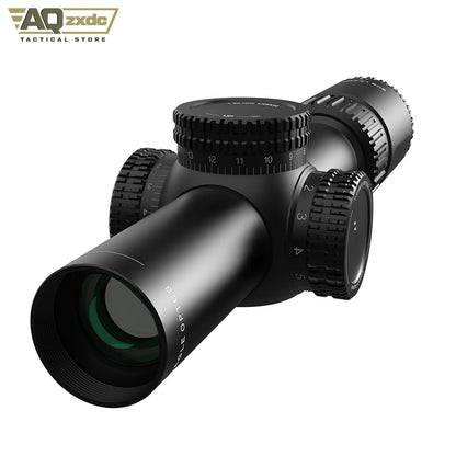 Tactical 1.2-6x24 Scope with 25mm Scope Bracket IR Portable Outdoor Hunting Telescope for Airgun Hunting Paintball Accessories