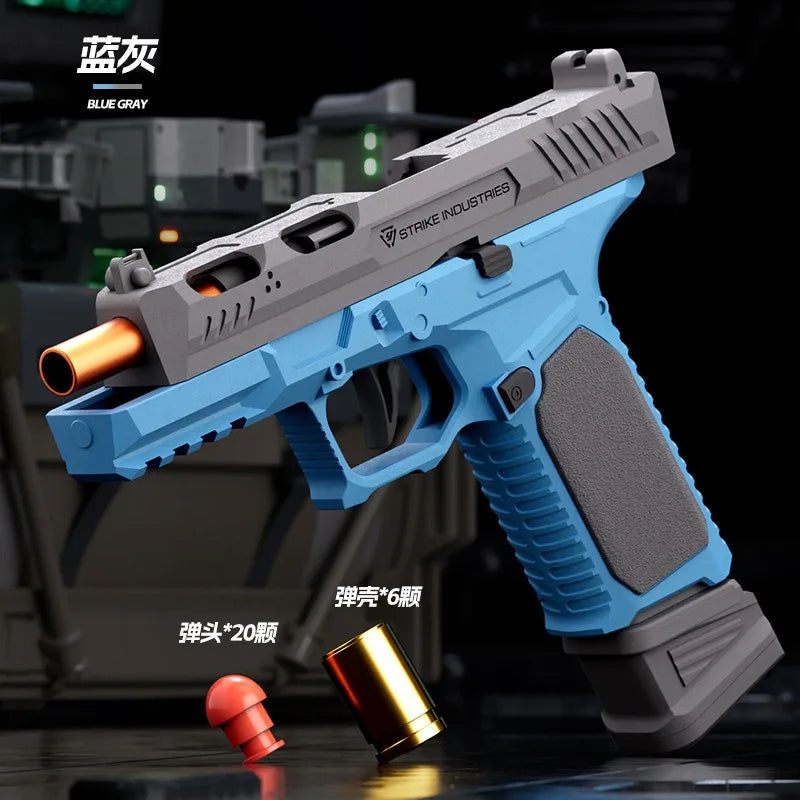 Throwing Shell Soft Bullet Sig17 Toy Gun Airsoft Launcher Outdoor Sports CS Game Weapon M9A3 Pistol Weapon for Children Gift