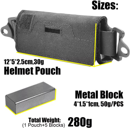 AQzxdc Fast BJ PJ MH Tactical Helmets Accessories Helmet Counter Balance Weight Bag Tactical Helmet Counterweight Pouch