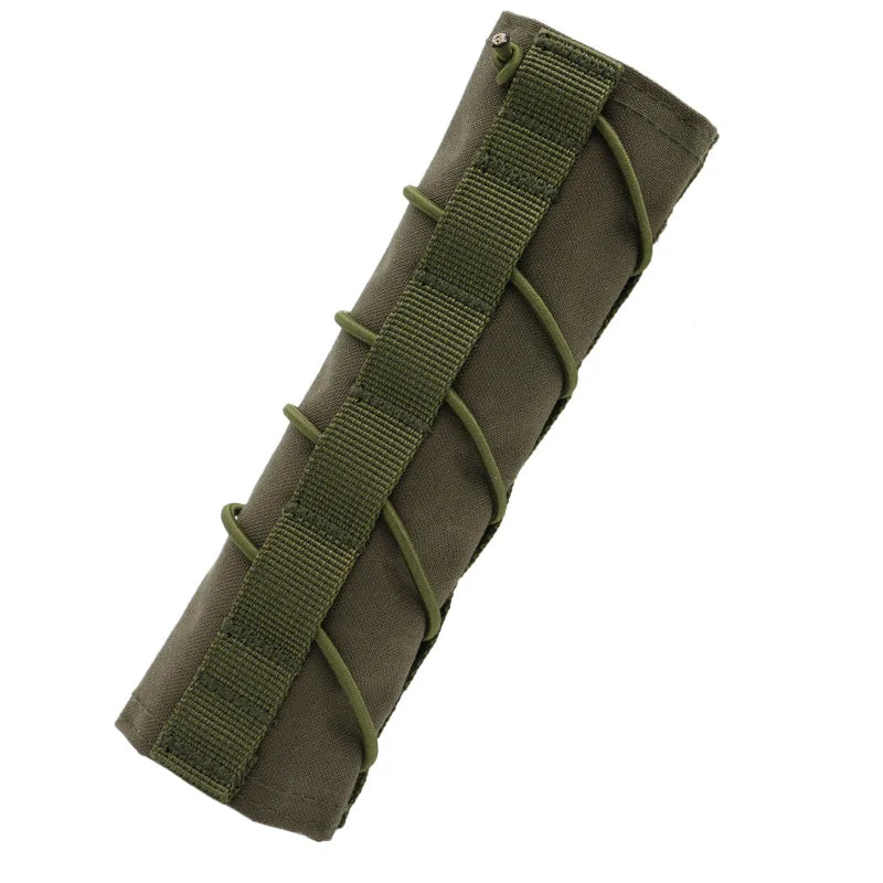 AQzxdc Tactical 8.6inch Suppressor Cover Airsoft Protect Sleeve Wrap Military Silencer Quick Release Cover