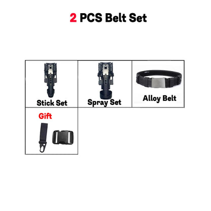 AQzxdc Multifunctional law enforcement belt set, quick-draw patrol armed tactical quick-release belt training waist seal set