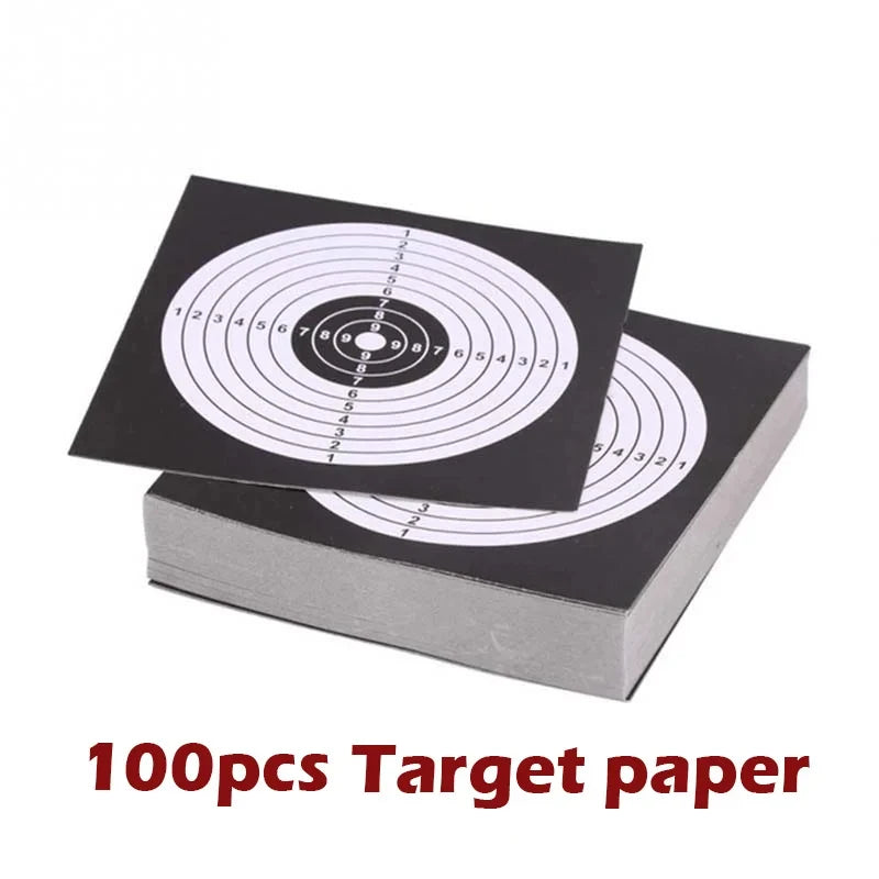 CQB Training Target Shooting Bullet BB Ball Collector Special Steel 14x14cm 100pcs Shooting Paper for Airsoft Paintball Target