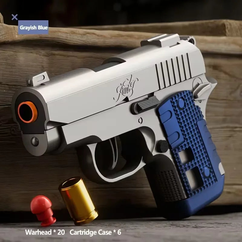 Mini Desert Eagle Toy Gun Continuous Shell Ejecting Education Gun Soft Bullet Launcher BlowBack Airsoft Small Pistol