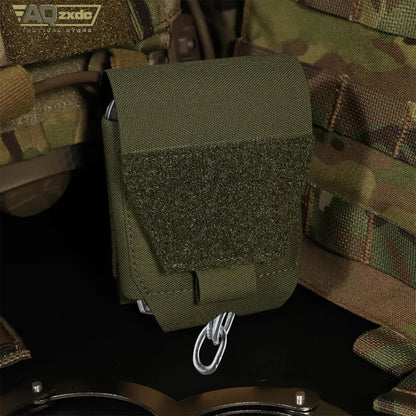 Tactical Handcuff Bag, Molle Handcuff Holder Holster Nylon Cuff Pouches Duty Belt Vest Police Law Enforcement Security Guard