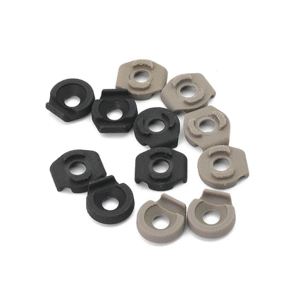 Tactical M-LOK Keymod Rail Metal Wire Mi-cro Cable Clip 6pcs for PEQ DBAL-A2 M300 M600 Flashlight Switch Tail Fixed