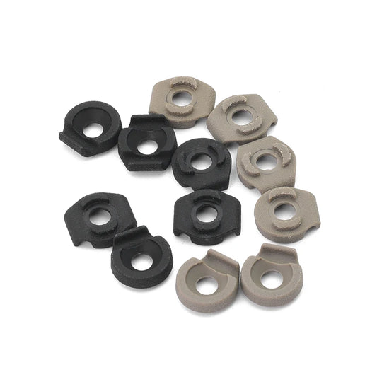 Tactical M-LOK Keymod Rail Metal Wire Mi-cro Cable Clip 6pcs for PEQ DBAL-A2 M300 M600 Flashlight Switch Tail Fixed