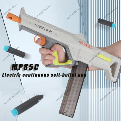 Children's electric high-speed continuous MP85C soft bullet gun can fire toy gun, boy's gift, outdoor combat assault rifle