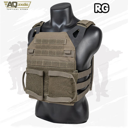 AQzxdc Tactical JPC2.0 Lightweight Tactical Vest with MK5 Panel Military Fan Vest Outdoor Sports Vest Airsoft Plate Carrier