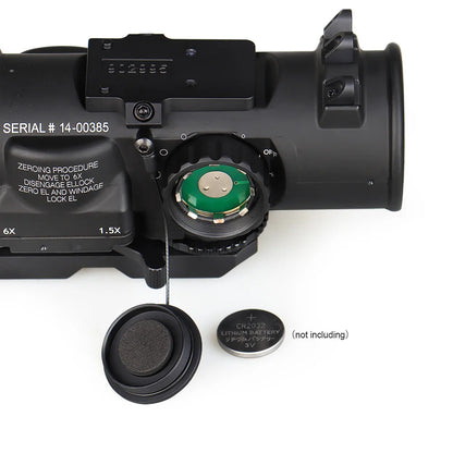 Hunting Scopes 1.5x 6x Zoom Optical Sight For Hunting Red Dot Illumination 1913 Picatinny rail compatible gs1-0409