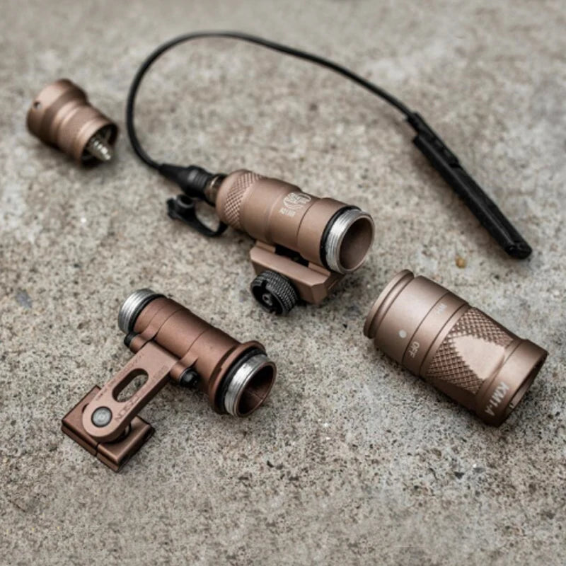 New 2024 SS MAX Helmet Mount for SF M300 M600 Scout Light Flashlight KIJI K1 IR Illuminator fits OPS-CORE Helmet Rail