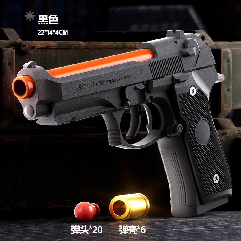 2011 Desert eagle Shell Ejecting Pistol Empty Hanging Toy Gun Sig17 Continuous Firing Soft Bullet Launcher Children Adult Gift