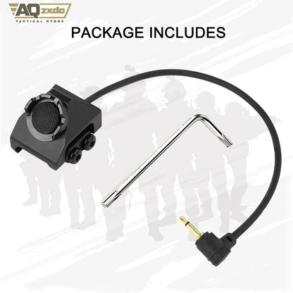 Remote Pressure Switch with 2.5mm Plug for PEQ DBAL NGAL Airsoft Laser Sight,Aluminium Tactical Light Switch Mount for 20mm Rail