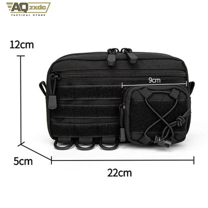 Tactical First Aid Medical Kit Molle System Webbing Attachment Waist Bag Tool Bag Storage Bag Sundries Bag For Outdoor Airsoft
