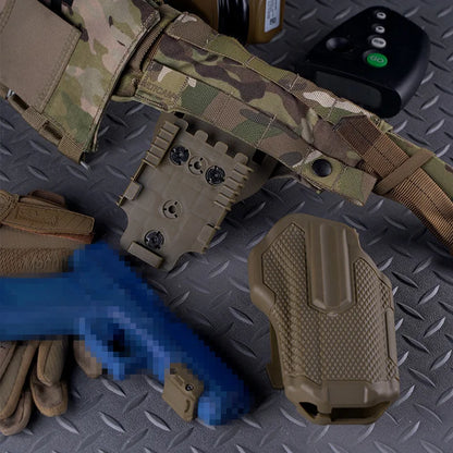 Tactical Assault Belt Set with Double Mag Pouch, PHC Recovery Bag, SEAL Quick-release Medical Kit, Universal Quick-draw Holster
