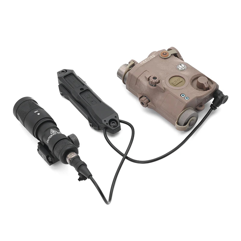 Tactical Augmented Pressure Switch Crane Laser and SF Plug Remote Dual Switch for MAWL PEQ Lasers and M600 M300 Flashlights