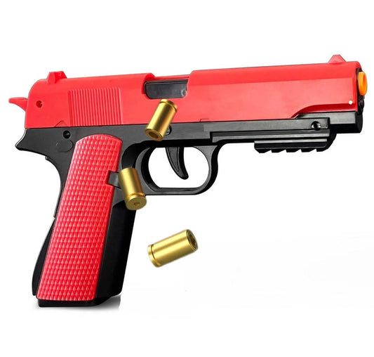 M1911 Shell Throwing Pistol Continuous Firing Airsoft Blowback Empty Hanging Toy Gun Outdoor CS Weapon for Boys Adult
